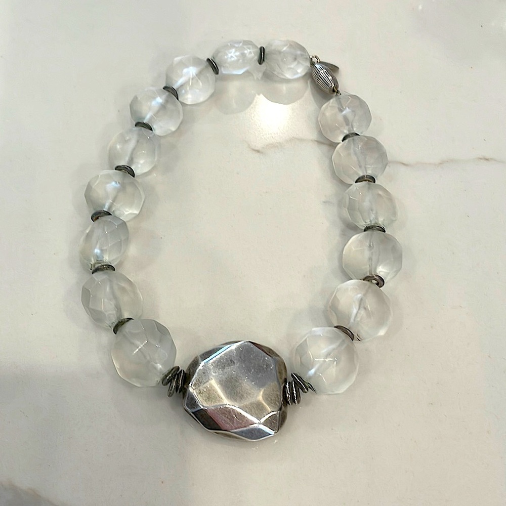 Vintage Angie Gooderham Crystal Acrylic Necklace